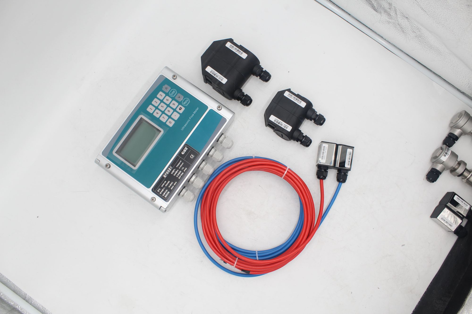 The wiring method of ultrasonic flowmeters